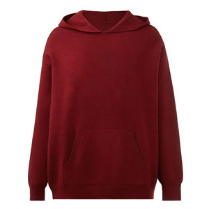 Sudadera con Capucha para Mujer 2026, Tejido Grueso, Estilo Holgado, Hombros Caídos, Ajuste Holgado, Color Sólido, Lavado Ácido, Insignia con Logotipo Personalizado en la Parte Delantera - Product Image 3