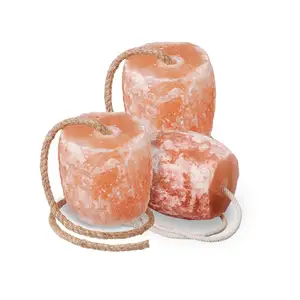 1-2KG Himalayan Animal Salt lick On Rope Nutrition Salt for Farm Animals for their Active Metabolism and Proper Digestion