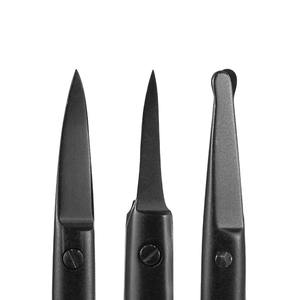 Ciseaux à cuticules droits en acier inoxydable noir, outil de précision pour la manucure, la pédicure, les soins des ongles, usage professionnel - Product Image 6