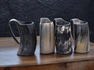 Vente en gros de tasse à corne à boire Viking de style naturel de qualité supérieure Technique finie et polie à la main pour la bière et l'eau à usage personnalisé - Product Image 6