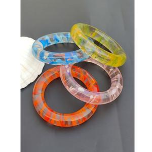 Elegant Resin Bangles for Women Gloss Finish Custom Colors-Statement Fashion Jewelry for Special Events Business Gifts - Product Image 2