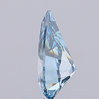 Diamante cultivado en laboratorio con corte de pera certificado IGI de 1,06 quilates Fancy Vivid Blue VS1 Claridad Excelente pulido CVD