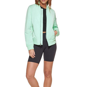 Custom Logo Design <b>Women</b> Bomber <b>Jacket</b> Solid Color <b>Lightweight</b> Breathable <b>Women</b> Bomber <b>Jackets</b> - Product Image 1