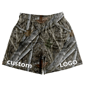 Pantalones Cortos de Malla para Hombre con Estampado de Camuflaje de Alta Calidad Personalizados OEM, Fabricante de Pantalones Cortos de Malla Casuales Sublimados Personalizados para Verano - Product Image 1