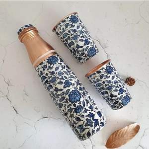 Meilleur matériau en cuivre imprimé de bouteille d'eau en métal de forme ronde à vendre - Product Image 2