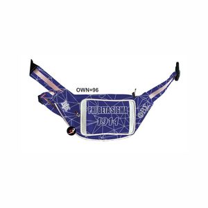Venta al por mayor Iota Phi Theta al aire libre impermeable OEM bandolera riñonera colorido personalizado Logotipo de nylon Bum Running cinturón riñoneras - Product Image 2