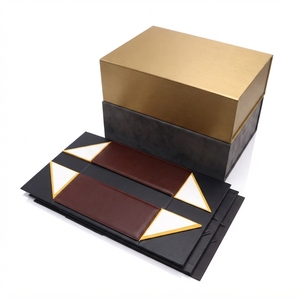 Custom High-End Magnetic Rigid Paper <b>Box</b> with Matt Lamination & Embossing Sponge Lining for Enterprise Gifts - Product Image 5