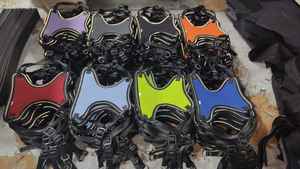 <b>Dog</b> <b>Harness</b> Double Bone <b>Adjustable</b> Nylon Luxury Colorful Print Comfortable Customizable Closure <b>Dog</b> Collar - Product Image 6