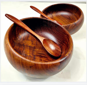 Bol en bois poli - Léger et élégant pour servir les aliments et les cadeaux - Product Image 3