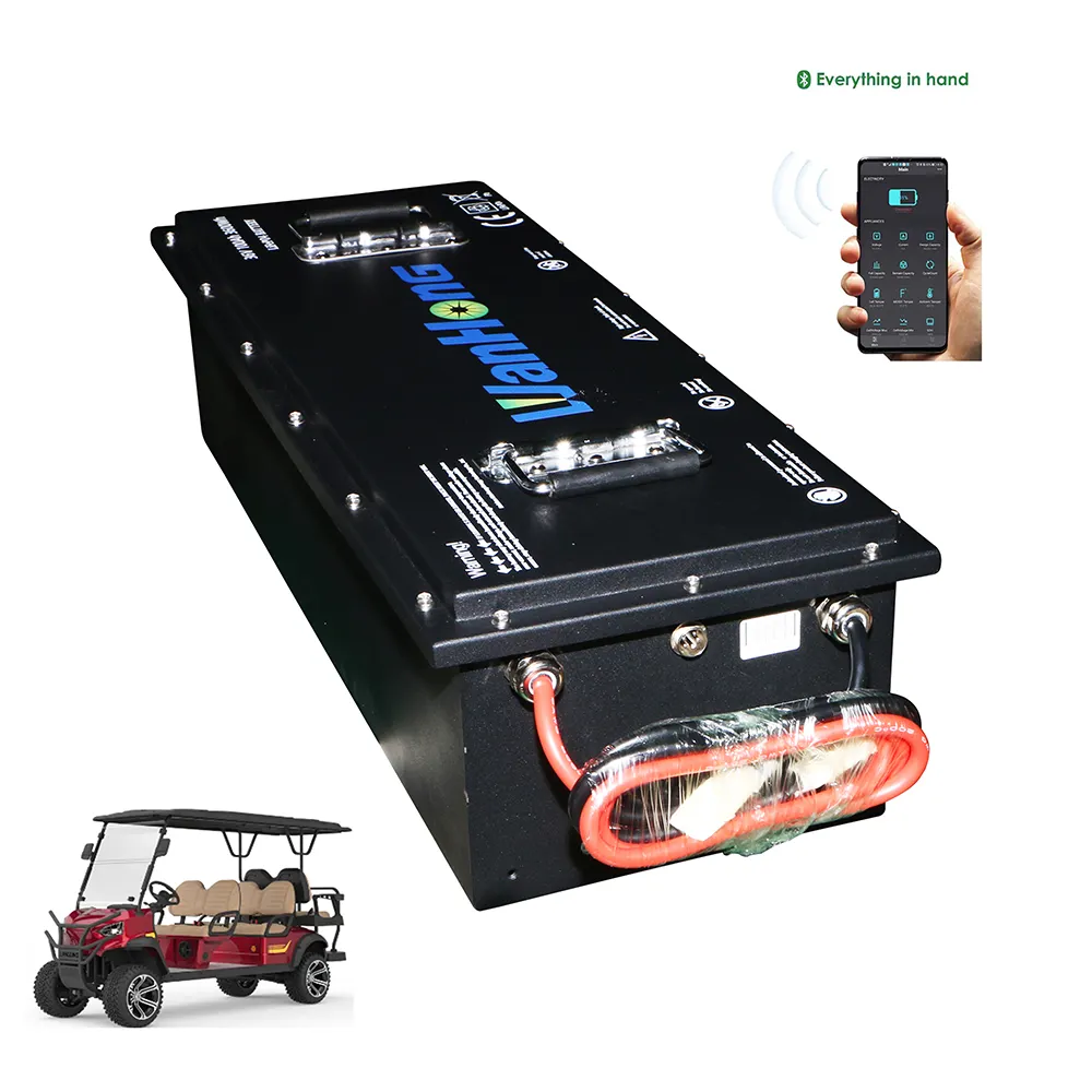 Wholesale Custom Lifepo4 Lithium Ion Battery 50ah 100ah 105ah 160ah 36v 48v 72v Electric Golf Cart Lithium Battery Pack