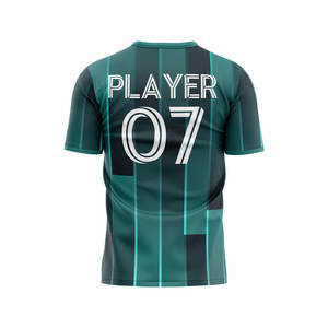 Maillot de football pour homme de qualité supérieure, 100% polyester, matière en maille légère, respirant, coupe ample, impression par sublimation, service OEM - Product Image 5