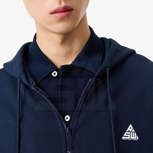 Sweat-shirts d'hiver pour hommes grandes tailles en coton/polyester mélangé, unis, avec fermeture éclair, de haute qualité, élégants et tendance, respirants - Product Image 2