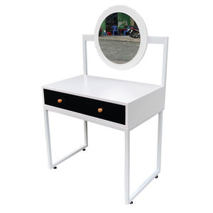 Modern Design SFBTD010 Wooden Rubberwood Dressing Table with White Paint and <b>Mirror</b>-Bn Trang im - Product Image 1