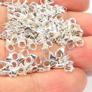 Venta al por mayor Plata de Ley 925 7x4 MM Broche de langosta - Product Image 1