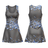 Conjunto de ropa de tenis de alta elasticidad de secado rápido de verano personalizado, falda de tenis de Golf transpirable, ropa deportiva de Yoga para mujer, vestido de tenis