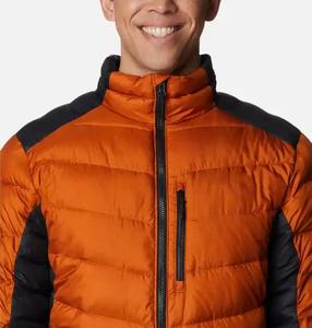 Vente en gros de doudoune légère, chaude, imperméable, pour homme, vêtement de ville d'hiver personnalisé, col à capuche, tissu matelassé pour printemps - Product Image 3