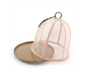 Ustensiles de cuisine pour la maison Dessert alimentaire Chocolat Plateau Fournisseur de gros Forme ronde Métal et Jute Plateau alimentaire - Product Image 6