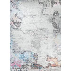 Tapis en laine et viscose noué à la main Entropy Ivory, motif abstrait, pour salon, couloir, modèle puzzle pour adolescents Siwv-15 - Product Image 1