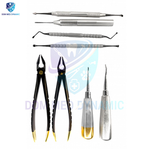 Ensemble d'instruments chirurgicaux dentaires de précision 8 pièces | Kit d'extraction atraumatique | Acier inoxydable allemand de haute qualité | Dent manuelle - Product Image 4