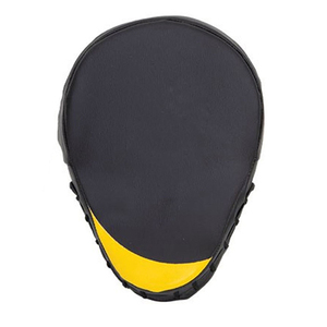 Guantes de Boxeo Negros y Amarillos de Piel Sintética con Cierre de Gancho y Bucle, Correa de Muñeca con Velcro, Unisex, Equipo de Entrenamiento de Artes Marciales y Sparring - Product Image 3