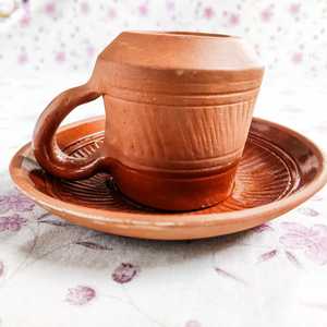 Tazas de té de cerámica ministerial, capacidad de 200ml, diseño de mango, tazas de arcilla de estilo minimalista Ins, accesorio para vasos - Product Image 1