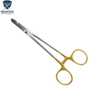 Pinzas para Retorcer Alambres de 6 Pulgadas con Puntas de Carburo de Tungsteno, Instrumento Quirúrgico de Acero Inoxidable, Alto Agarre, Diseño Duradero en Oro TC - Product Image 1