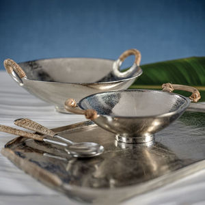 Bol de service de nourriture pour mariage et événement Bol de serveur de nourriture en marbre pur de qualité exclusive - Product Image 5