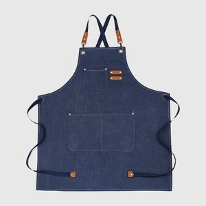 Tablier de travail Tabliers de chef pour femmes hommes avec de grandes poches en toile - Product Image 3