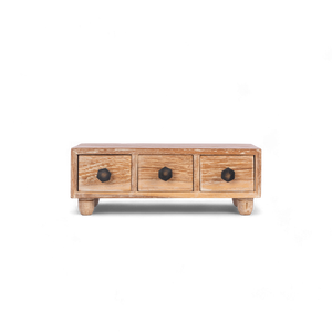 NONO Mini Chest with 2 <b>Drawers</b>, Made with Teak Wood Materials, Suitable for Organizing <b>Small</b> Items Elegantly wooden <b>drawer</b> mini - Product Image 1