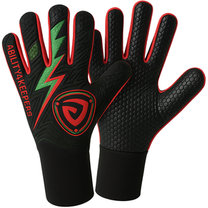 2025 recién llegado guantes de portero de cuero hechos a medida de alta calidad para deportes al aire libre - Product Image 1