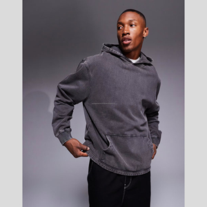 Y2K Venta al por mayor Vintage Washed Hoodie Tie Dye 3D Print Acid Wash Hoodie Heavyweight Cotton French Terry Sudaderas con capucha de gran tamaño para hombres - Product Image 1