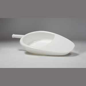 Bassin médical de haute qualité pour selles - Conception ergonomique, nettoyage facile, modèle standard PMEDFIDUS0WH, fabriqué en Italie par Medicalab, pour hôpitaux et personnes âgées - Product Image 1