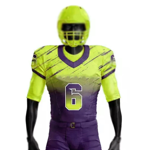 En precio razonable, la mejor calidad, uniforme estampado con cuello en V, camisetas de fútbol americano, camiseta de fútbol americano para hombre - Product Image 4