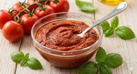 Purée de tomates concentrée HP Valia 34 Brix en sachet aseptique, qualité industrielle export, 32, consistance lisse, pH 4.2-4.5, 225 kg, 24