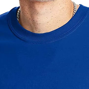 Transpirable personalizado cuello redondo al por mayor a granel suave liso 100% algodón hombres camiseta de alta calidad tejido de punto cómodo y duradero - Product Image 3