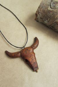 COLLIERS DRIVEN POUR FEMMES HOMMES NATUREL GRAND BOHO TRIBAL SONO BOIS Pendentif sur cordon réglable Collier fait main - Product Image 6