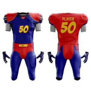 Personalizado al por mayor de alta calidad último diseño hombres sublimación niños OEM personalizado Spandex Logo fútbol americano Jersey - Product Image 3