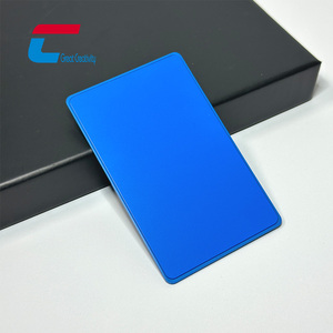 Tarjeta de visita de metal NFC de borde estrecho de nuevo diseño opcional de varios colores personalizados - Product Image 2
