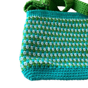 Bolso de playa de estilo de mano a la moda de fábrica, bolsos de ganchillo de punto con logotipo personalizado, bolso de ganchillo de punto con logotipo - Product Image 6