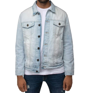 Veste en jean décontractée personnalisée pour hommes Vêtements de rue décontractés et élégants pour hommes simples Veste en jean en jean avec service OEM Veste en jean pour hommes - Product Image 1