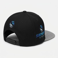 Casquette Trucker Snapback 5 Panneaux Personnalisable avec Logo Brodé OEM – Design sur Mesure Noir et Gris