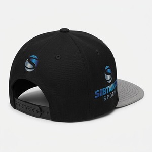 Casquette Trucker Snapback 5 Panneaux Personnalisable avec Logo Brodé OEM – Design sur Mesure Noir et Gris - Product Image 2