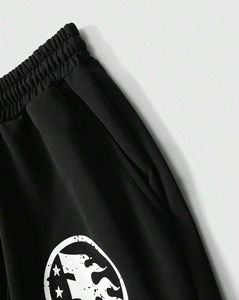 Pantalons de survêtement en molleton lourd pour hommes avec logo personnalisé DTG Usine de vêtements de marque privée avec impression DTF - Product Image 4