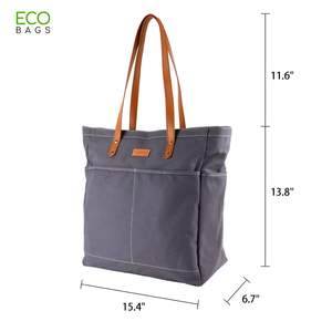 กระเป๋าสะพายไหล่ผ้าใบผ้าฝ้ายพิมพ์ลายออกแบบได้ตามต้องการขนาดกลางดีไซน์แฟชั่นเรียบง่าย - Product Image 1