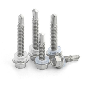 Ss 304 316 Hex Washer Head Self Sheet Metal Drilling <b>Screw</b> Durable Pozi Double Odm Custom Packaging Vietnam Factory - Product Image 2