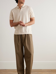 เสื้อโปโลสำหรับผู้ชายเสื้อโปโลแขนสั้นเข้ารูปแบบเบา - Product Image 2