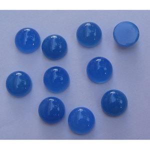 Calcedonia Azul, Gema Suelta Pulida, Cabujón Redondo, Varios Minerales, Incluyendo Larimar, Piedra Lunar, Turquesa, Ópalo - Product Image 1
