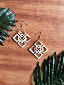 Meilleure qualité taille personnalisable conception vache corne de boeuf boucle d'oreille naturel élégant corne de buffle bijoux avec cuivre perle matériau principal - Product Image 4