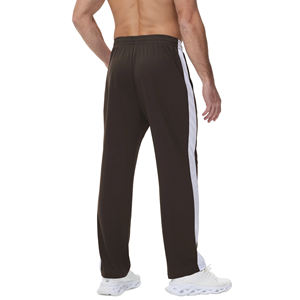 Logo personnalisé de haute qualité pantalons de course pour hommes pantalons de survêtement de jogging lavés couleur unie Fitness pantalon droit et ample pour hommes - Product Image 3