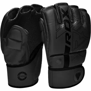 RDX F6 KARA Gants de Grappling Noirs Produit le plus vendu Gants MMA Professionnels Personnalisables pour le Sparring et la Formation Vente en Gros - Product Image 4